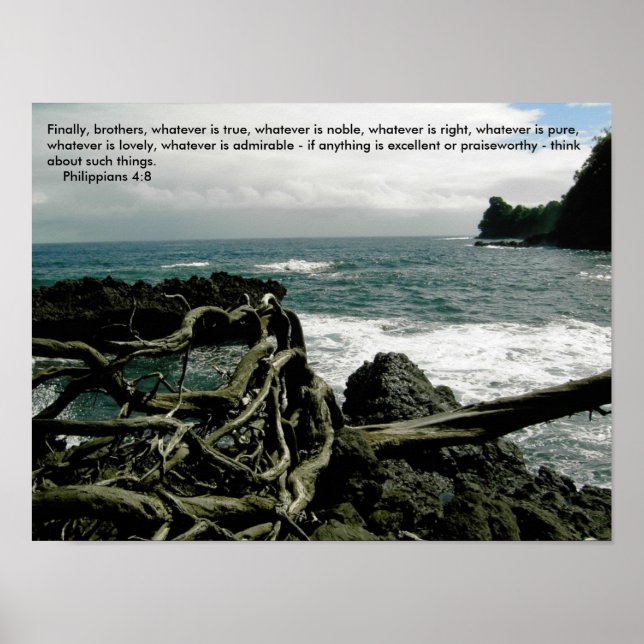 Philippians 4:8 Poster (Front)