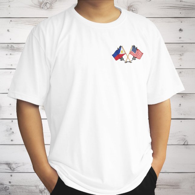 Philippine American Flag Filipino Heritage Vintage T-Shirt (Creator Uploaded)