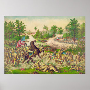 Philippine American War Battle of Quingua 1899 Poster
