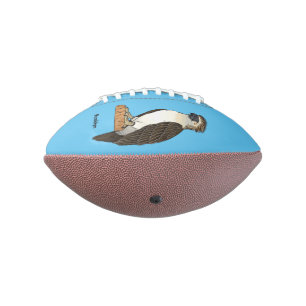 Philippine eagle bird cartoon illustration  american football