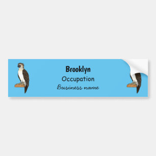 Philippine eagle bird cartoon illustration bumper sticker