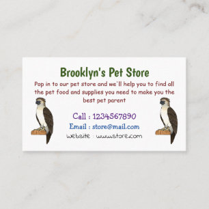 Philippine eagle bird cartoon illustration  business card