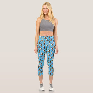 Philippine eagle bird cartoon illustration capri leggings