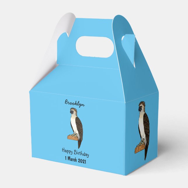 Philippine eagle bird cartoon illustration  favour box (Front Side)