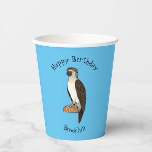 Philippine eagle bird cartoon illustration paper cups
