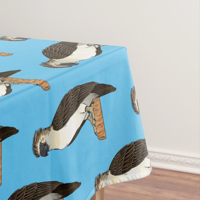 Philippine eagle bird cartoon illustration  tablecloth (In Situ)