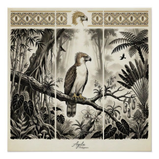 Philippine Eagle Triptych Wall Art