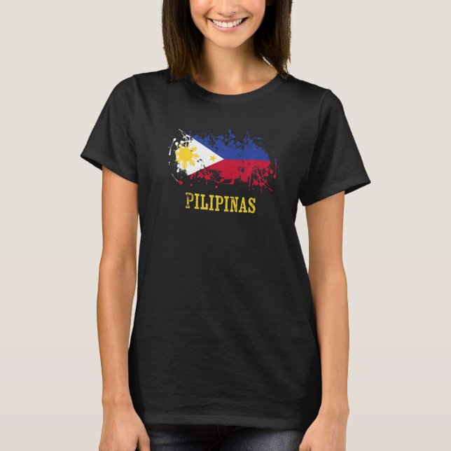 Philippine enthusiasts for Pilipinas and Philippin T-Shirt (Front)