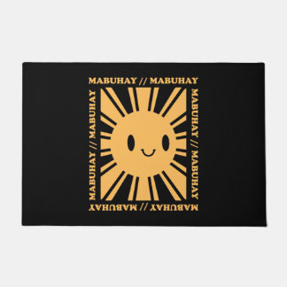 Philippine Filipino Sun Smile Mabuhay Tagalog  Doormat