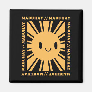 Philippine Filipino Sun Smile Mabuhay Tagalog Magnet