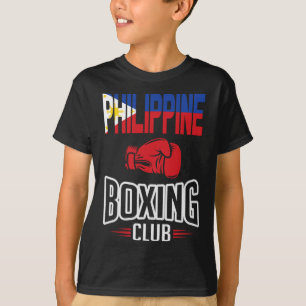 Philippine Flag Boxing Club Filipino Pinoy T-Shirt