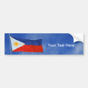 Philippine Flag Bumper Sticker