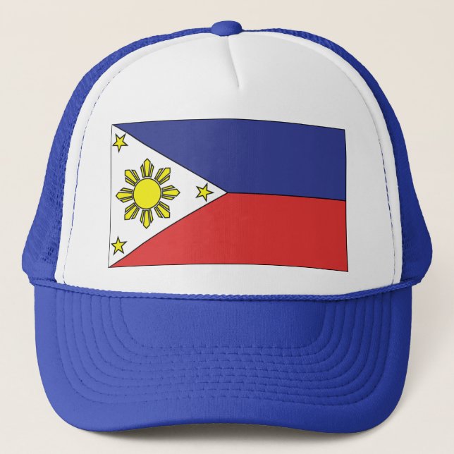 Philippine Flag (Cap) Trucker Hat (Front)