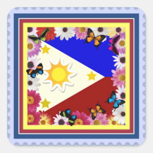 Philippine Flag Design - Filipino Sticker