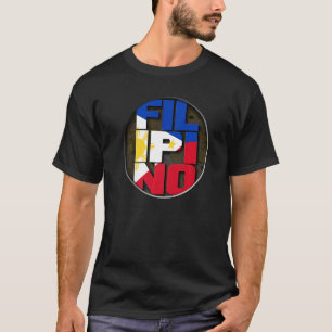 Philippine Flag Filipino Flag Pinoy Flag Styled T-Shirt