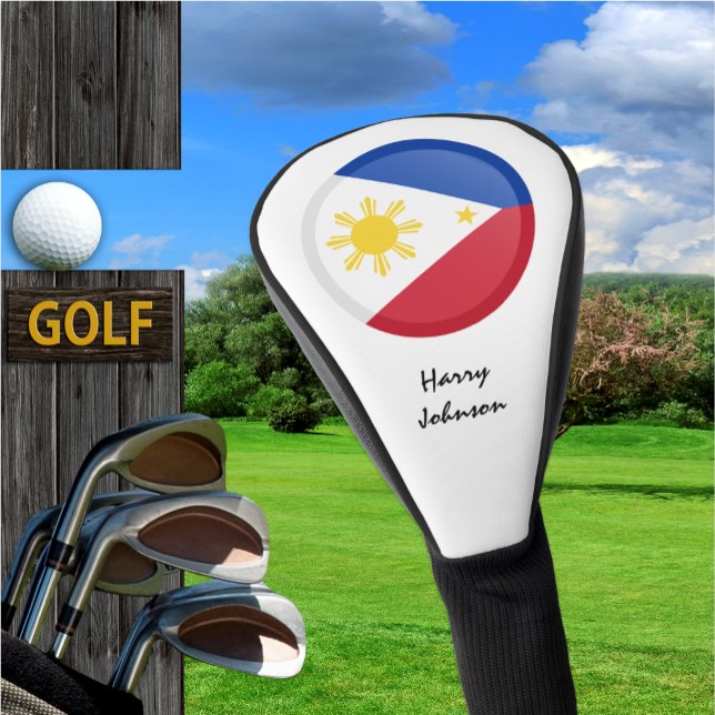 Philippine Flag & Monogrammed Golf Clubs Covers (Creator Uploaded)