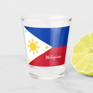 Philippine Flag & Philippines country patriot  Shot Glass