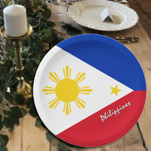 Philippine Flag plates, party, sports, Philippines Paper Plate