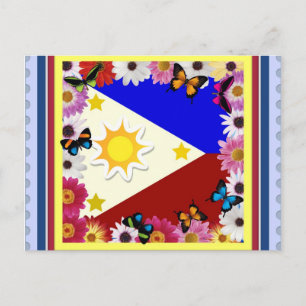 Philippine Flag Postard Postcard