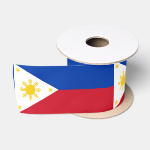 Philippine Flag Ribbon, Philippines Satin Ribbon