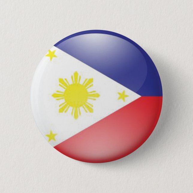 Philippine Flag (round) 6 Cm Round Badge (Front)