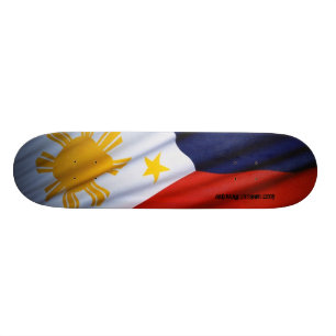 Philippine flag skateboard