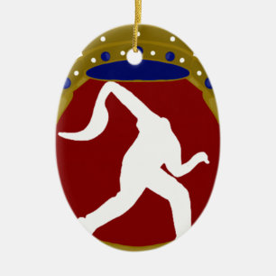 Philippine Jai Alai.png Ceramic Tree Decoration