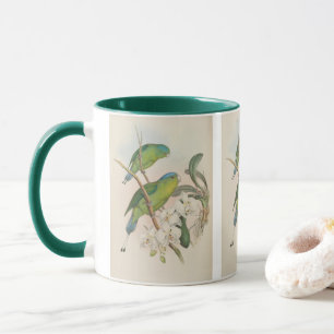 Philippine Racket-Tailed Parrot by John Gould Mug