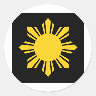 Philippine Sun Classic Round Sticker