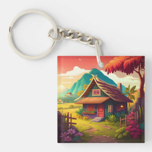 Philippine Traditional House-36543 Key Ring