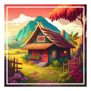 Philippine Traditional House-36543 Photo Print