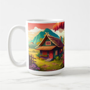 Philippine Traditional House colourful Design Coffee Mug