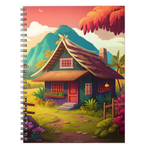 Philippine Traditional House colourful Design  Notebook