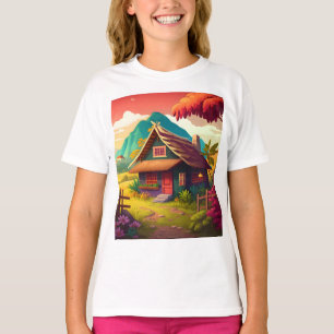 Philippine Traditional House colourful Design T-Shirt