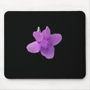 Philippine Violet  on black Mouse Mat