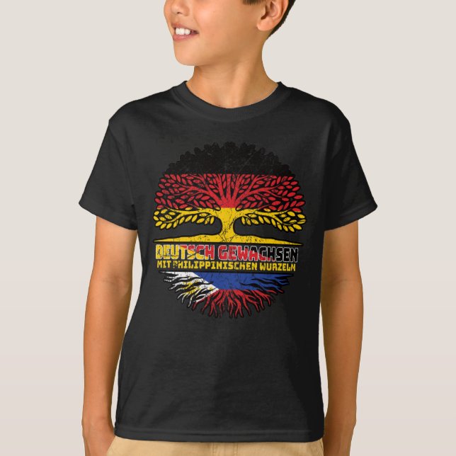 Philippinen Philippinisch Deutsch T-Shirt (Front)
