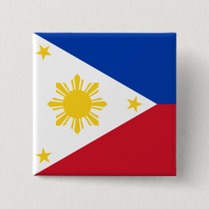 philippines 15 cm square badge