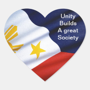 philippines A great society Heart Sticker