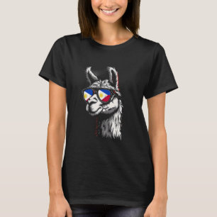 Philippines Alpaca Portrait Filipino Flag Pilipina T-Shirt