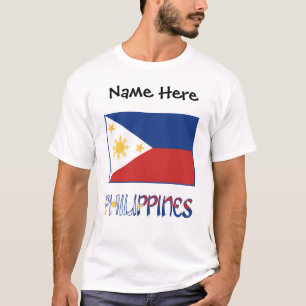 Philippines and Filipino Flag Personalised  T-Shirt