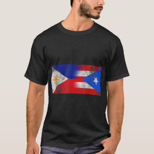 Philippines And Puerto Rican Flag  T-Shirt