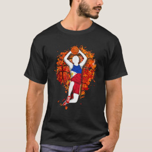 Philippines Basketball Philippine National Flag Sl T-Shirt