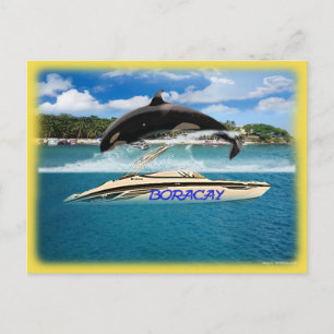 Philippines' Beach Whale Postcard