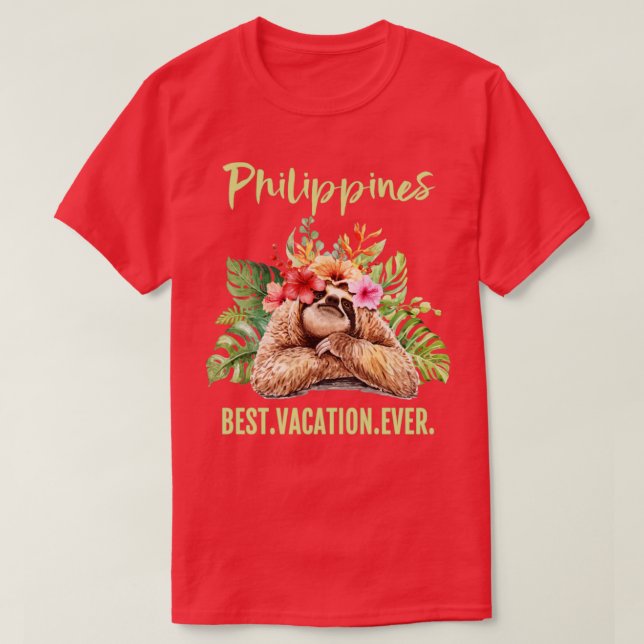 Philippines Best Vacation Ever Souvenir Gift T-Shirt (Design Front)