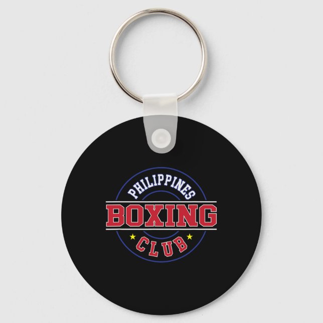 Philippines Boxing Club Gym Boxer Filipino Pinoy P Key Ring (Front)