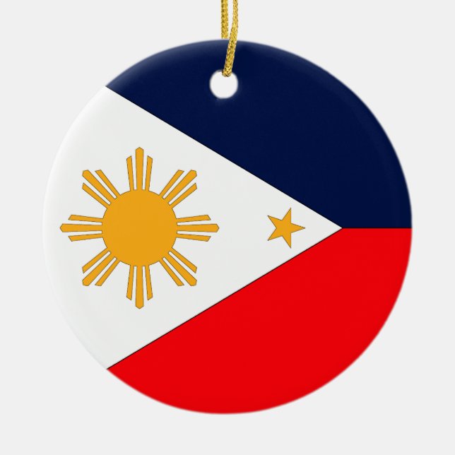 Philippines Ceramic Tree Decoration (Front)
