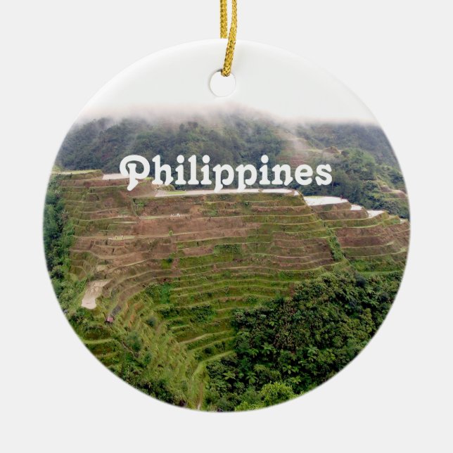 Philippines Ceramic Tree Decoration (Front)