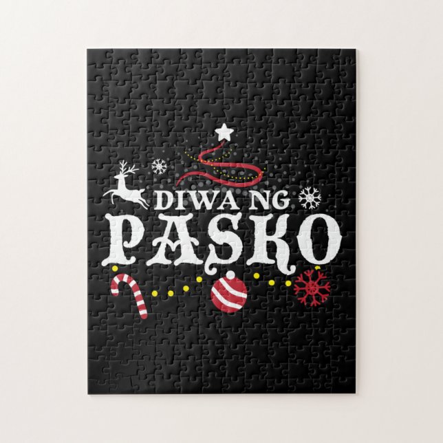 Philippines Christmas Tagalog - Diwa ng Pasko  Jigsaw Puzzle (Vertical)