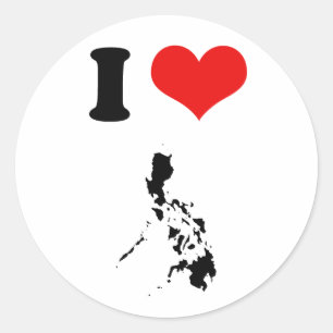 PHILIPPINES CLASSIC ROUND STICKER