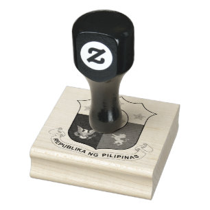 Philippines Coat of Arms Rubber Stamp